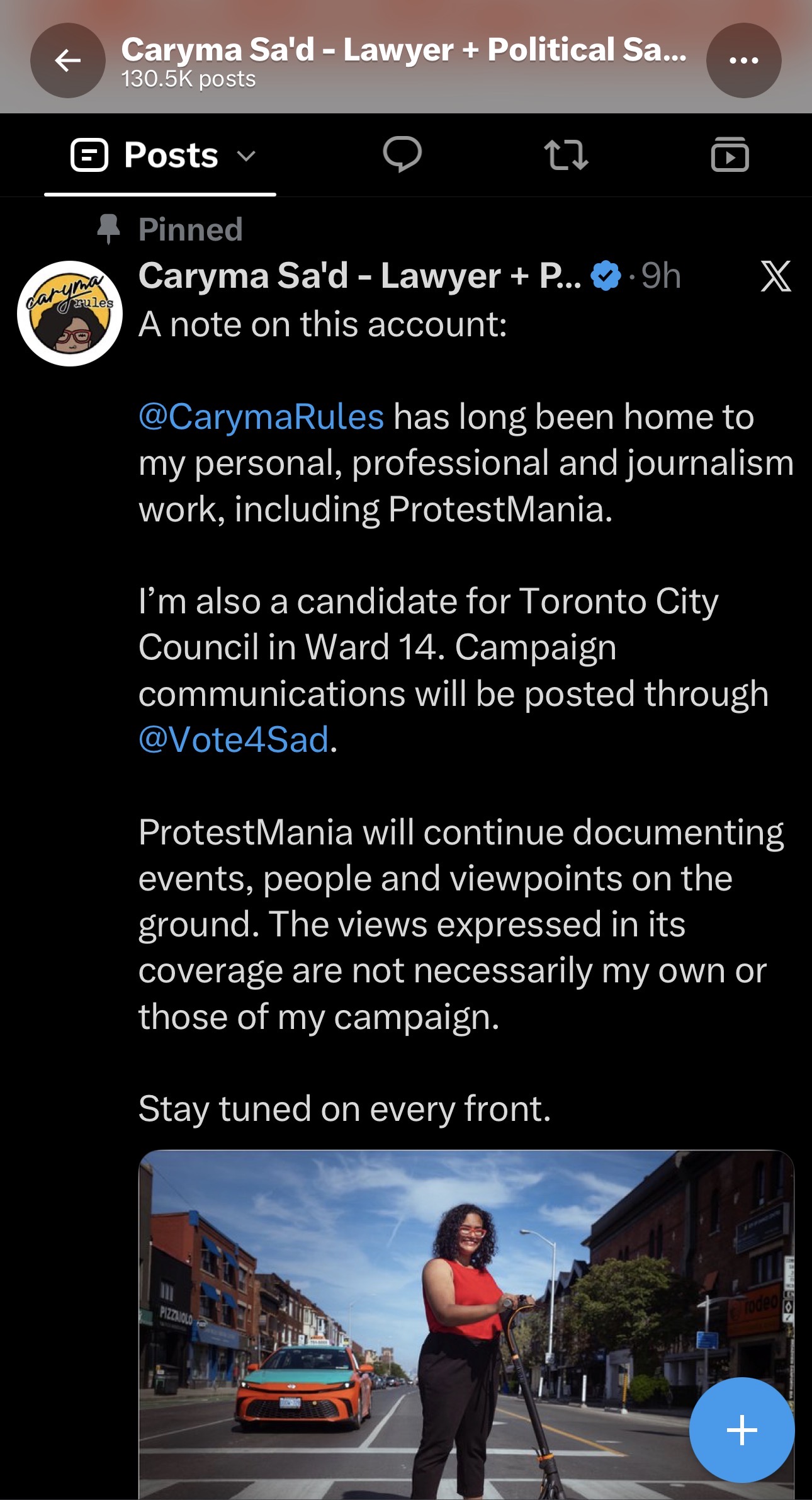 Caryma's X account